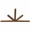 Ekena Millwork Saratoga Timber Gable Bracket, Western Red Cedar, 108"W x 63"H x 3 1/2"D x 5 1/2"F, 14/12 Pitch GBW108X63X0406SAR00SWR - alternate 5